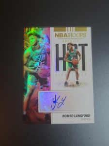 2019-20 NBA Hoops Hot Signatures Romeo Langford Rookie Auto HR-RLF 로메오 랭포드 (TOP3/A1)