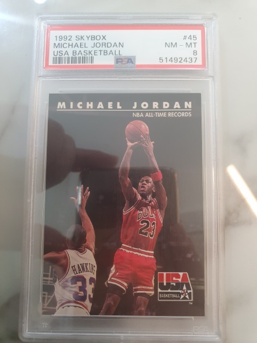 1992 Skybox Michal Jordan USA Basketball Nba All-Tie Records PSA8 (SJ12)