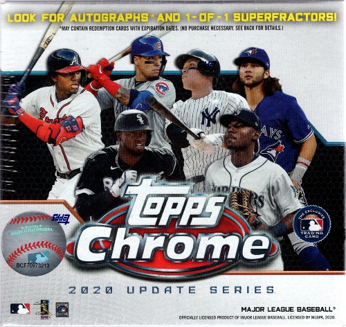 2020 Topps Chrome Baseball Update Series Mega Box